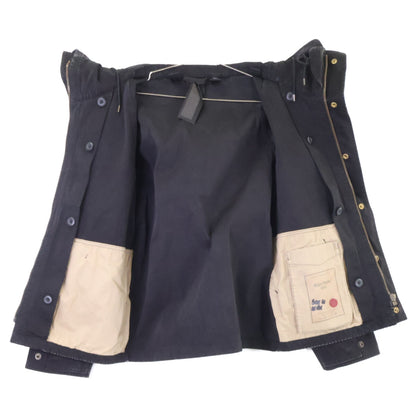 TEN-C Rain Parker Hooded Jacket Black Size 48