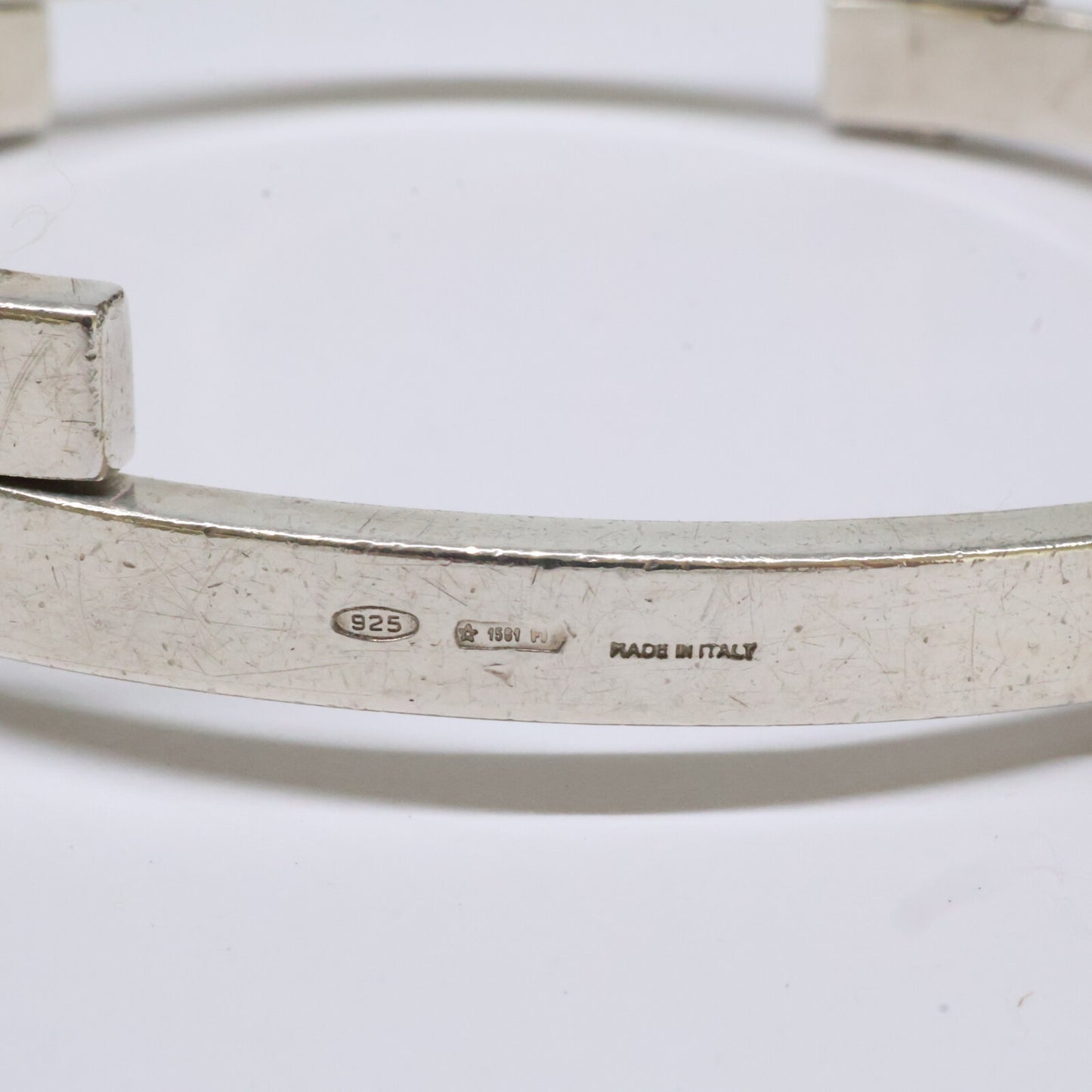 GUCCI 925 Plate Link Bracelet Silver ONE SIZE Size ONE SIZE