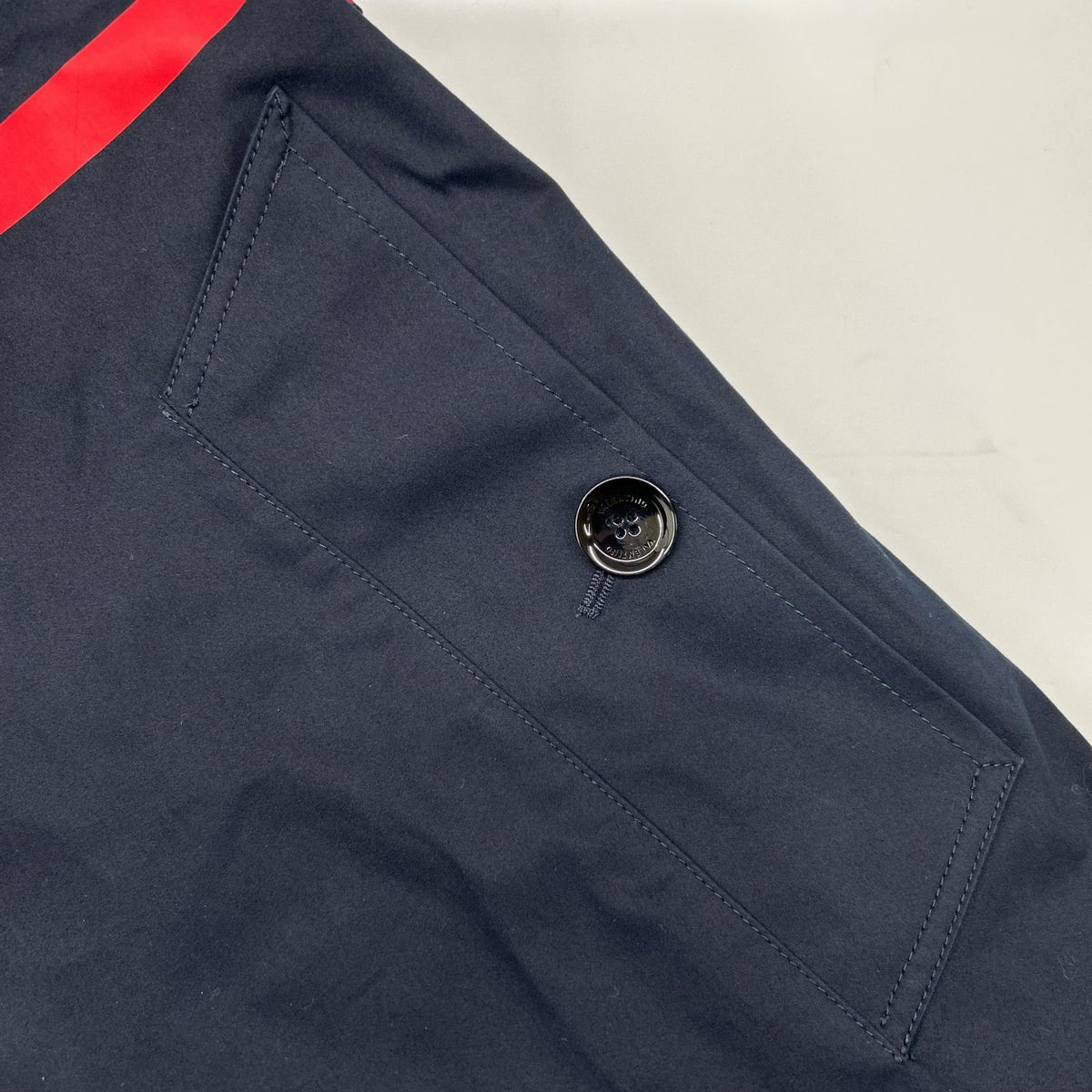 VALENTINO 19AW SV3CHA705AJ V-Logo Cotton Coat Navy Size 46