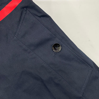 VALENTINO 19AW SV3CHA705AJ V-Logo Cotton Coat Navy Size 46