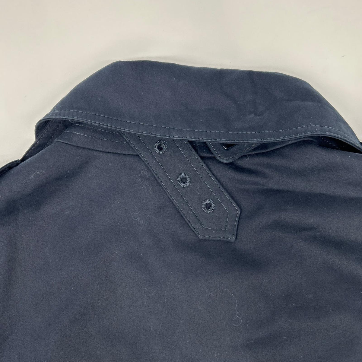 VALENTINO 19AW SV3CHA705AJ V-Logo Cotton Coat Navy Size 46