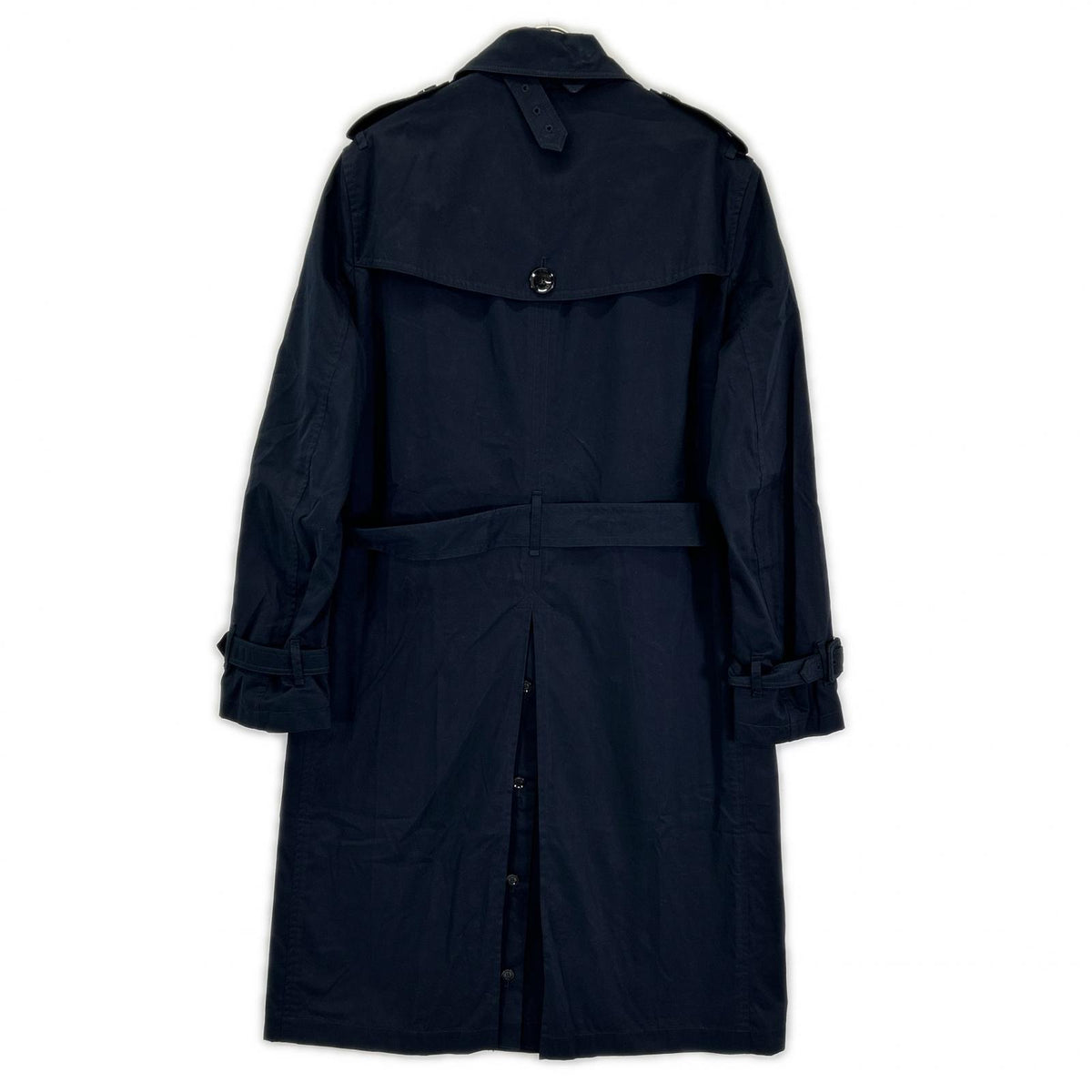 VALENTINO 19AW SV3CHA705AJ V-Logo Cotton Coat Navy Size 46