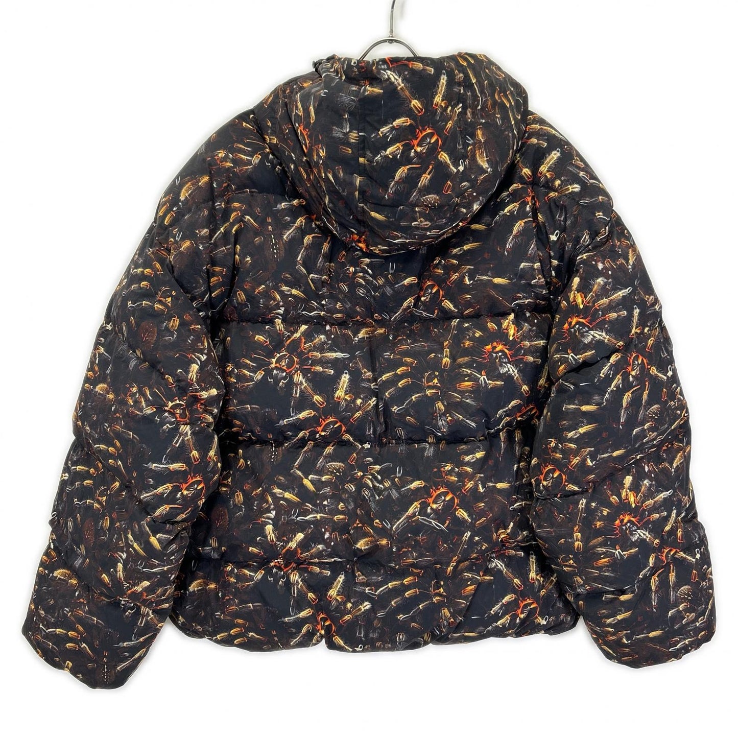 DIESEL A18760 Printed Hooded Padded Jacket Black Size 52
