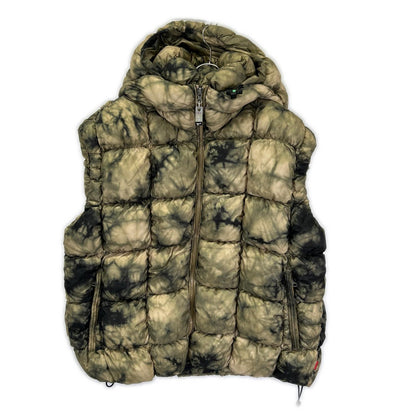 DIESEL A09520 Hooded Padded Vest Green Size M