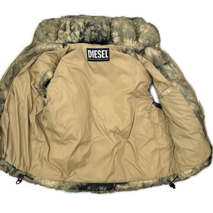 DIESEL A09520 Hooded Padded Vest Green Size M