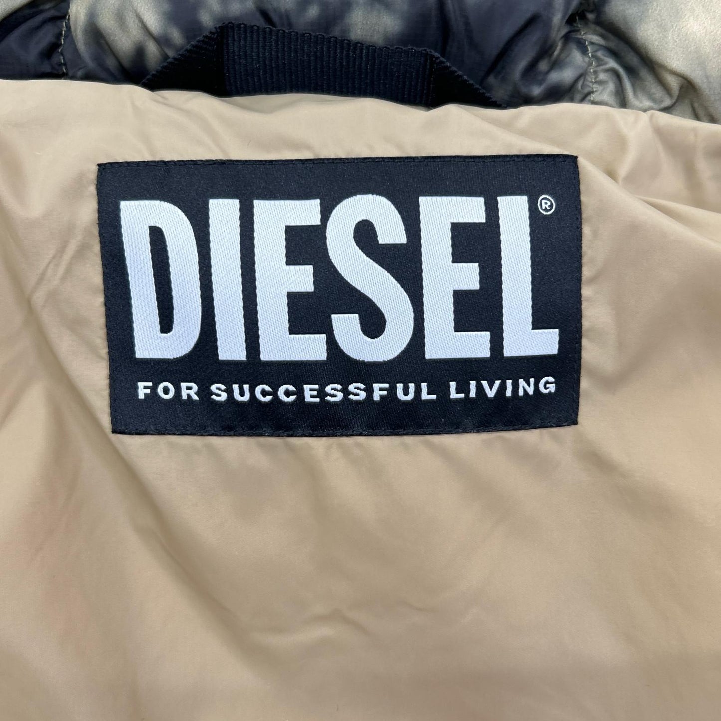 DIESEL A09520 Hooded Padded Vest Green Size M