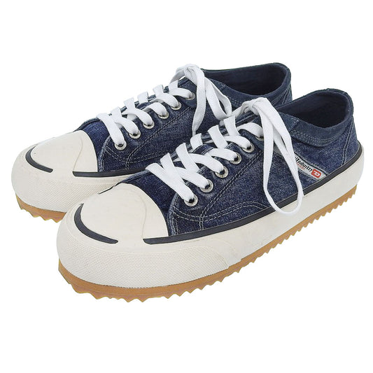 DIESEL S-PRINCIPIA LOW Denim Sneakers Indigo Size EU 40