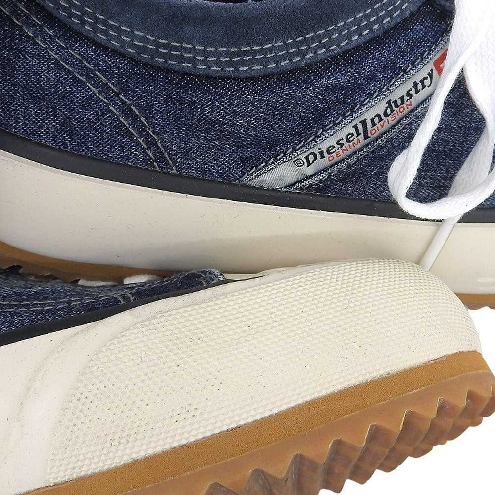 DIESEL S-PRINCIPIA LOW Denim Sneakers Indigo Size EU 40
