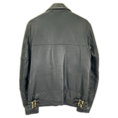 W)TAPS 092NWDT-JKM01 Sheepskin Leather Jacket Green