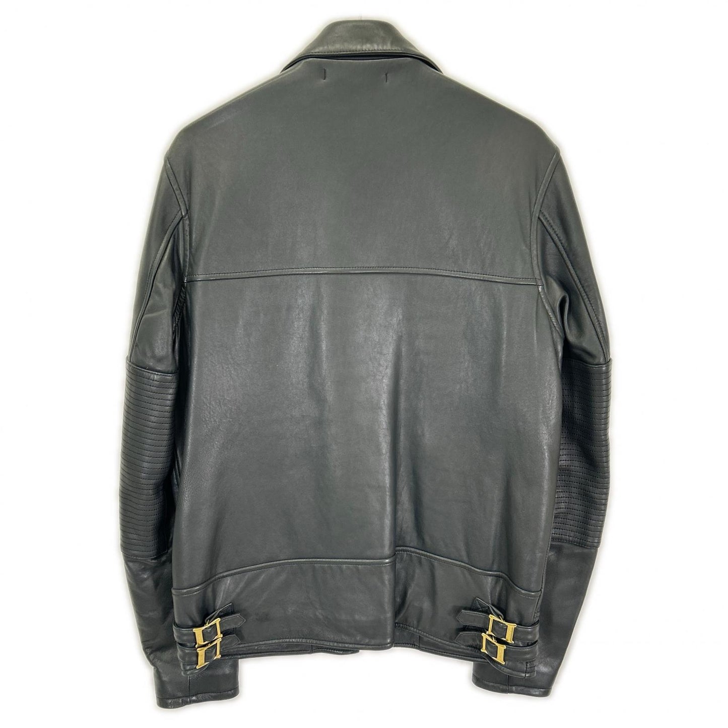 W)TAPS 092NWDT-JKM01 Sheepskin Leather Jacket Green