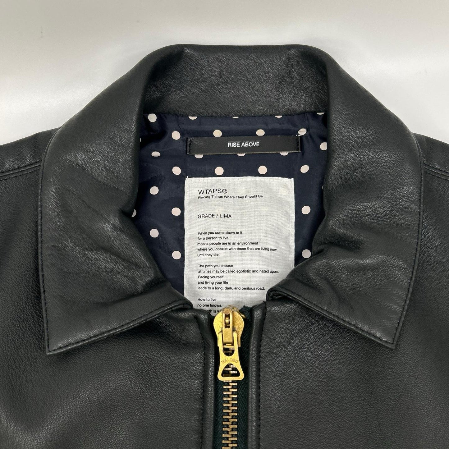 W)TAPS 092NWDT-JKM01 Sheepskin Leather Jacket Green