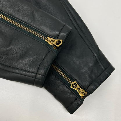 W)TAPS 092NWDT-JKM01 Sheepskin Leather Jacket Green