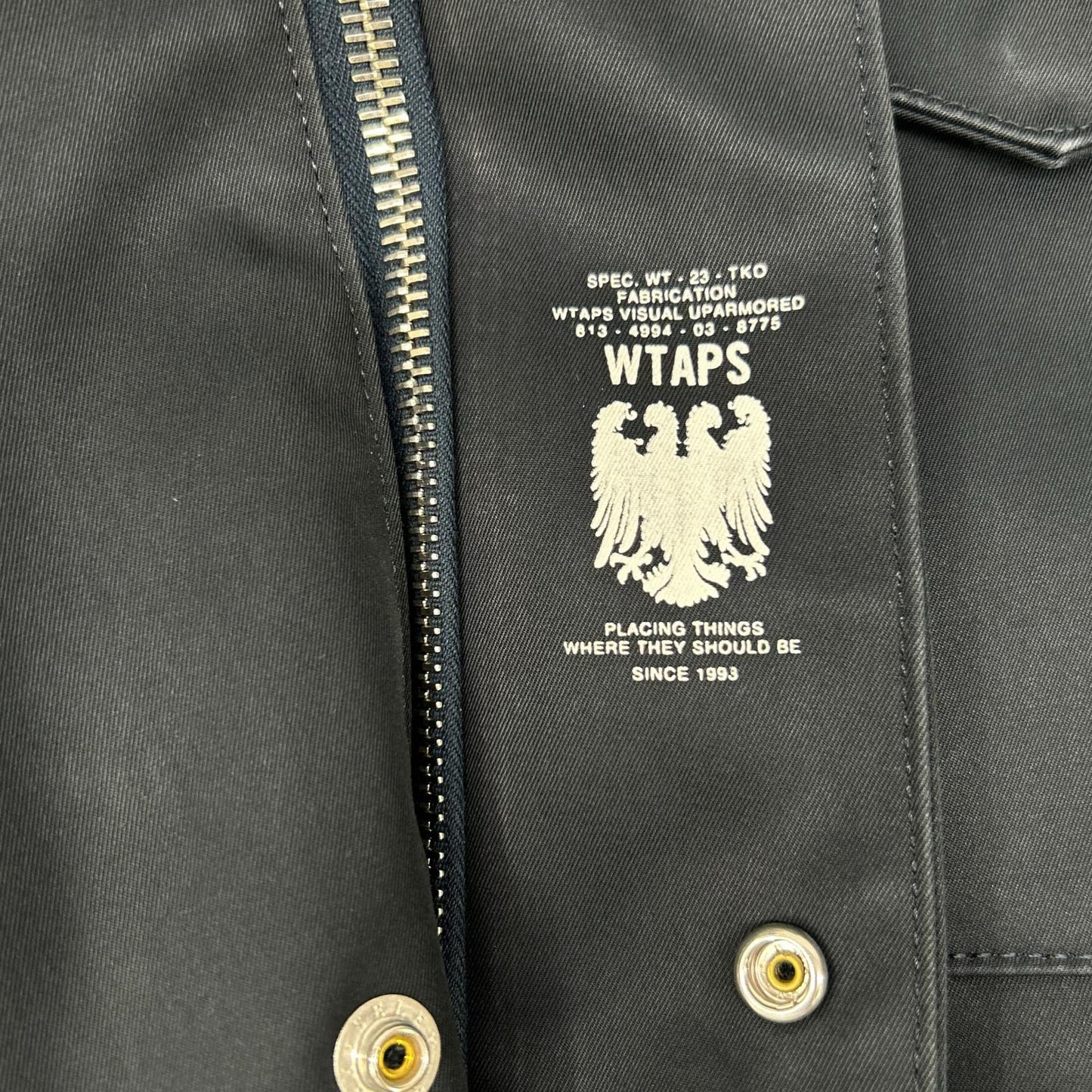 W)TAPS WHO DARES WINS M-65 Jacket Navy Size 3