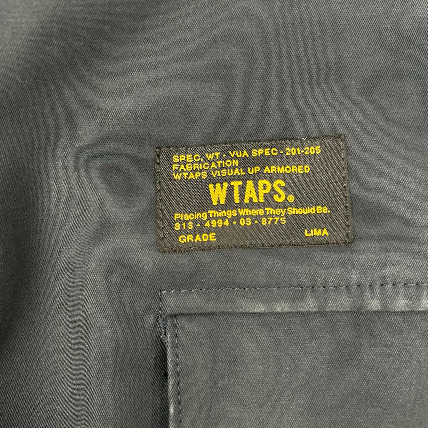 W)TAPS WHO DARES WINS M-65 Jacket Navy Size 3