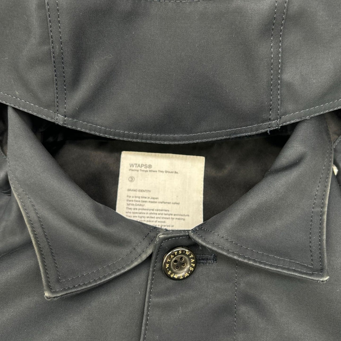 W)TAPS WHO DARES WINS M-65 Jacket Navy Size 3