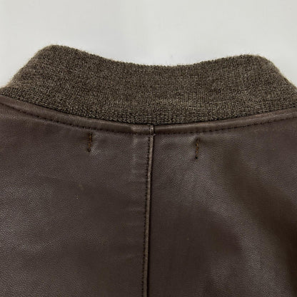 W)TAPS 092NWDT-JKM03 Lamb Leather A-2 Jacket Brown