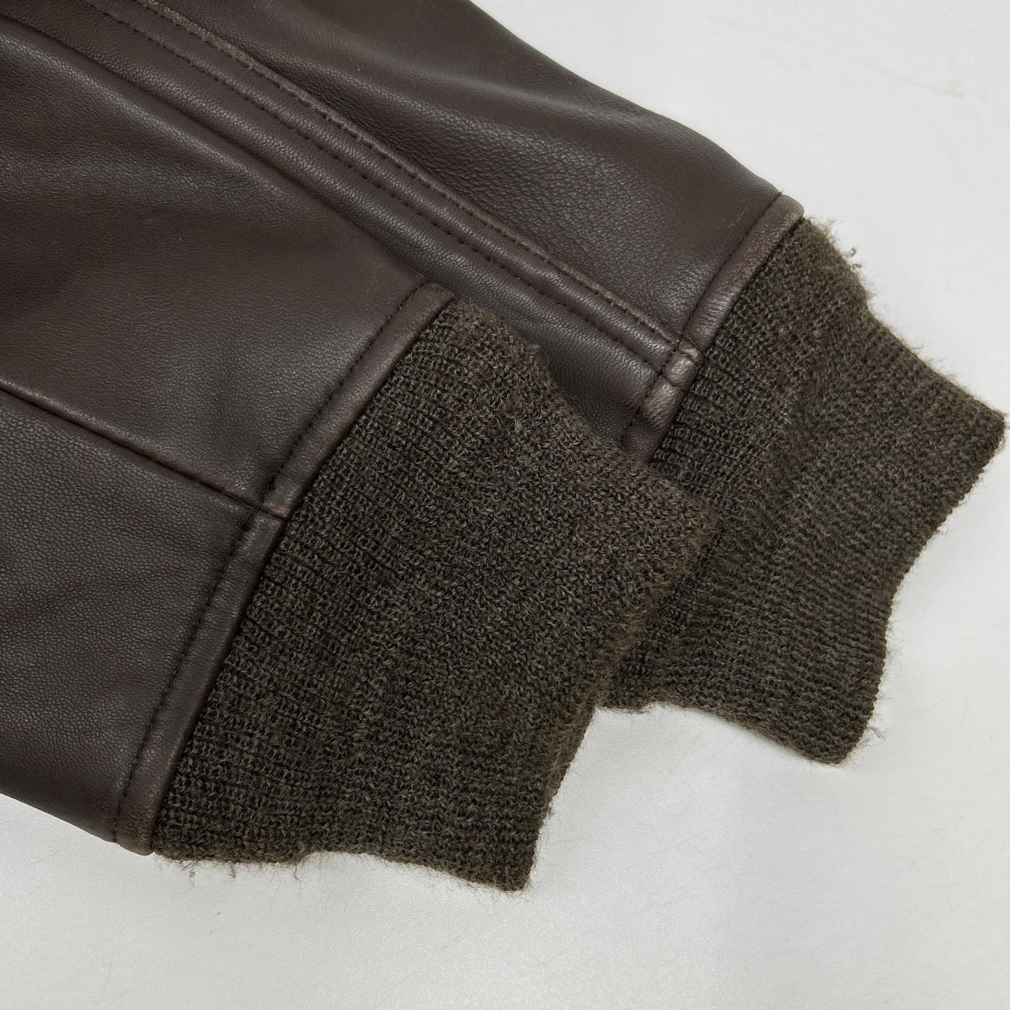 W)TAPS 092NWDT-JKM03 Lamb Leather A-2 Jacket Brown