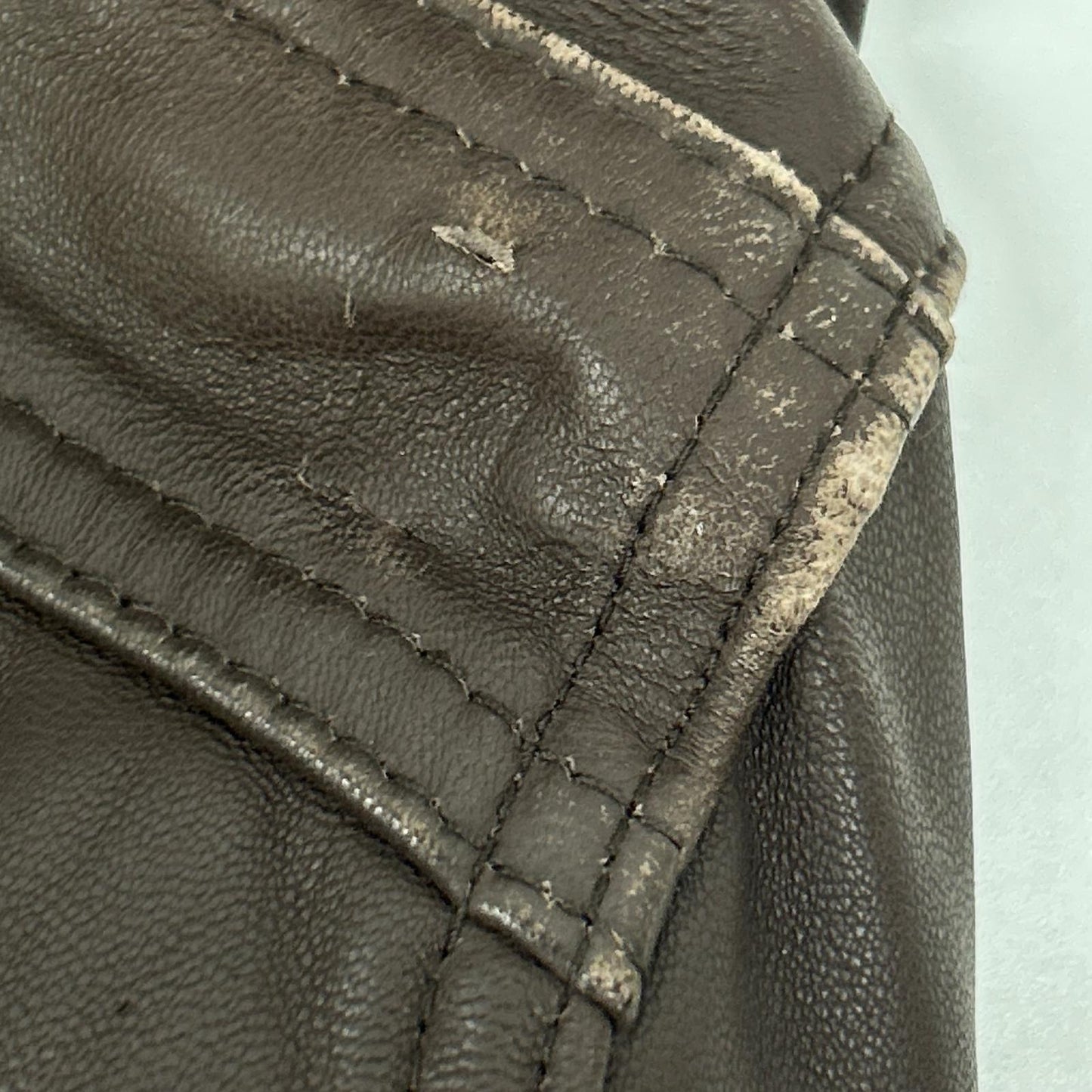 W)TAPS 092NWDT-JKM03 Lamb Leather A-2 Jacket Brown
