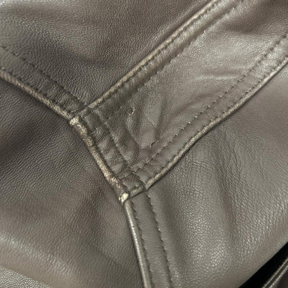 W)TAPS 092NWDT-JKM03 Lamb Leather A-2 Jacket Brown