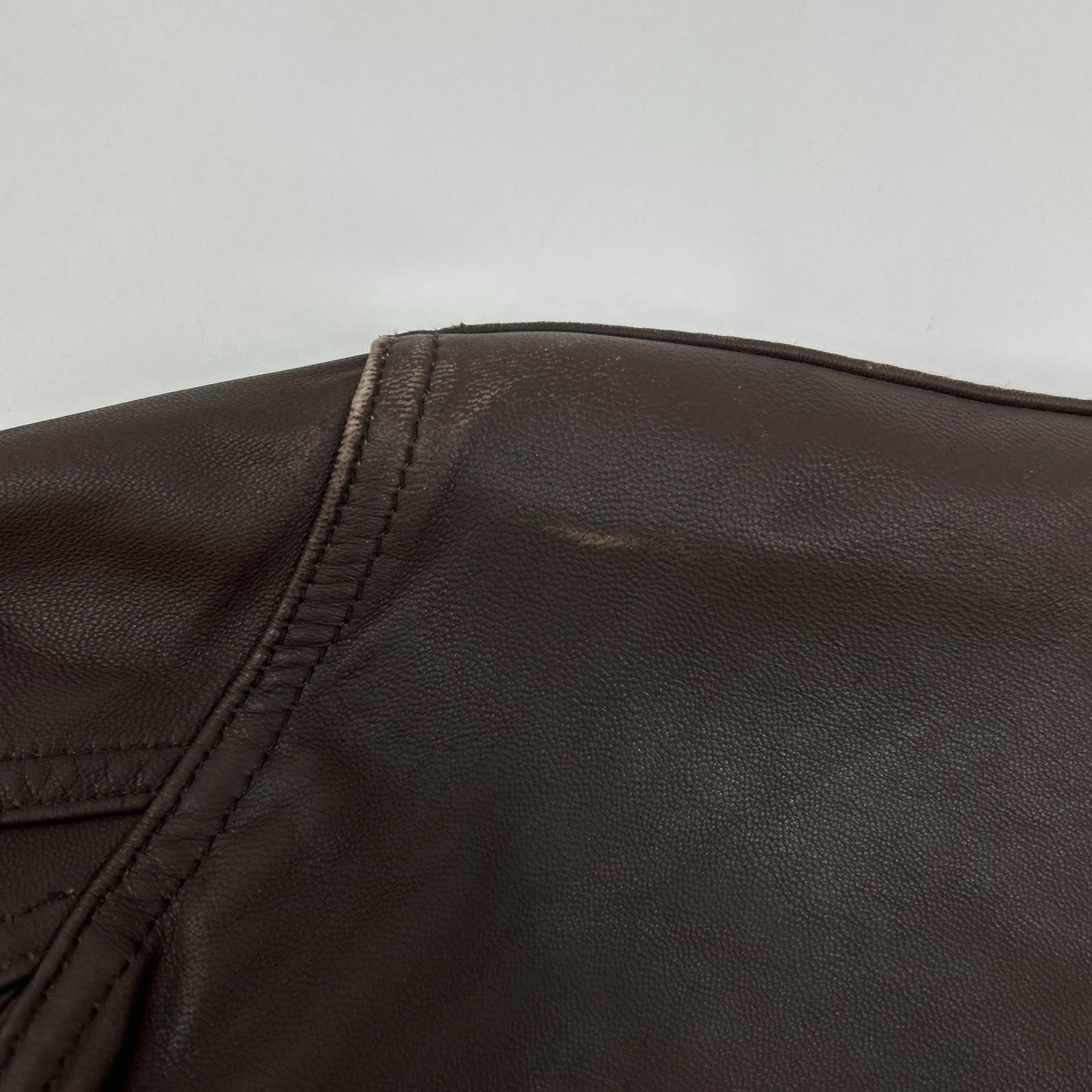 W)TAPS 092NWDT-JKM03 Lamb Leather A-2 Jacket Brown