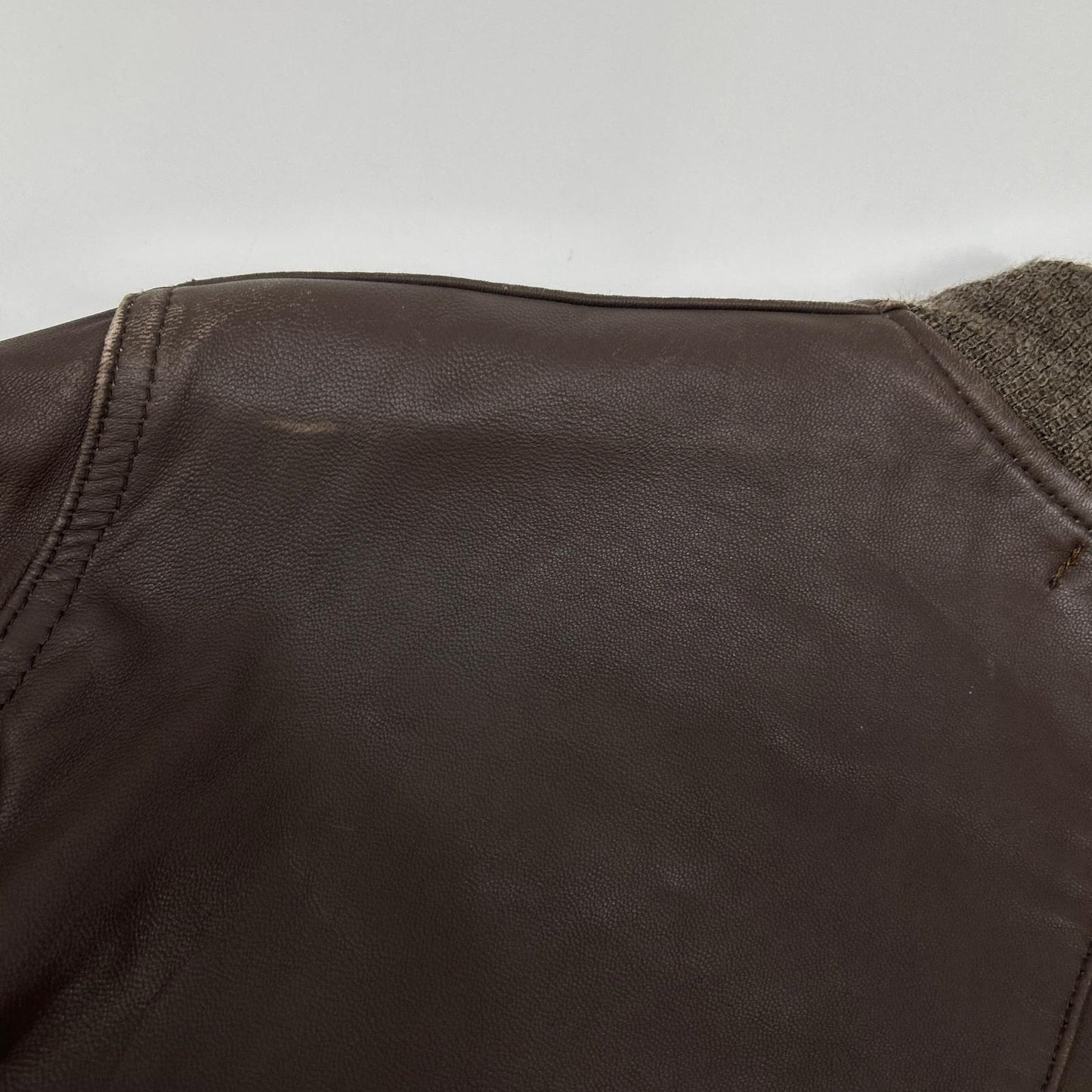 W)TAPS 092NWDT-JKM03 Lamb Leather A-2 Jacket Brown