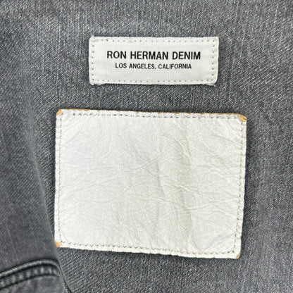 Ron Herman 25SS Faded Black Denim Jacket Size XL