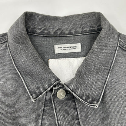 Ron Herman 25SS Faded Black Denim Jacket Size XL