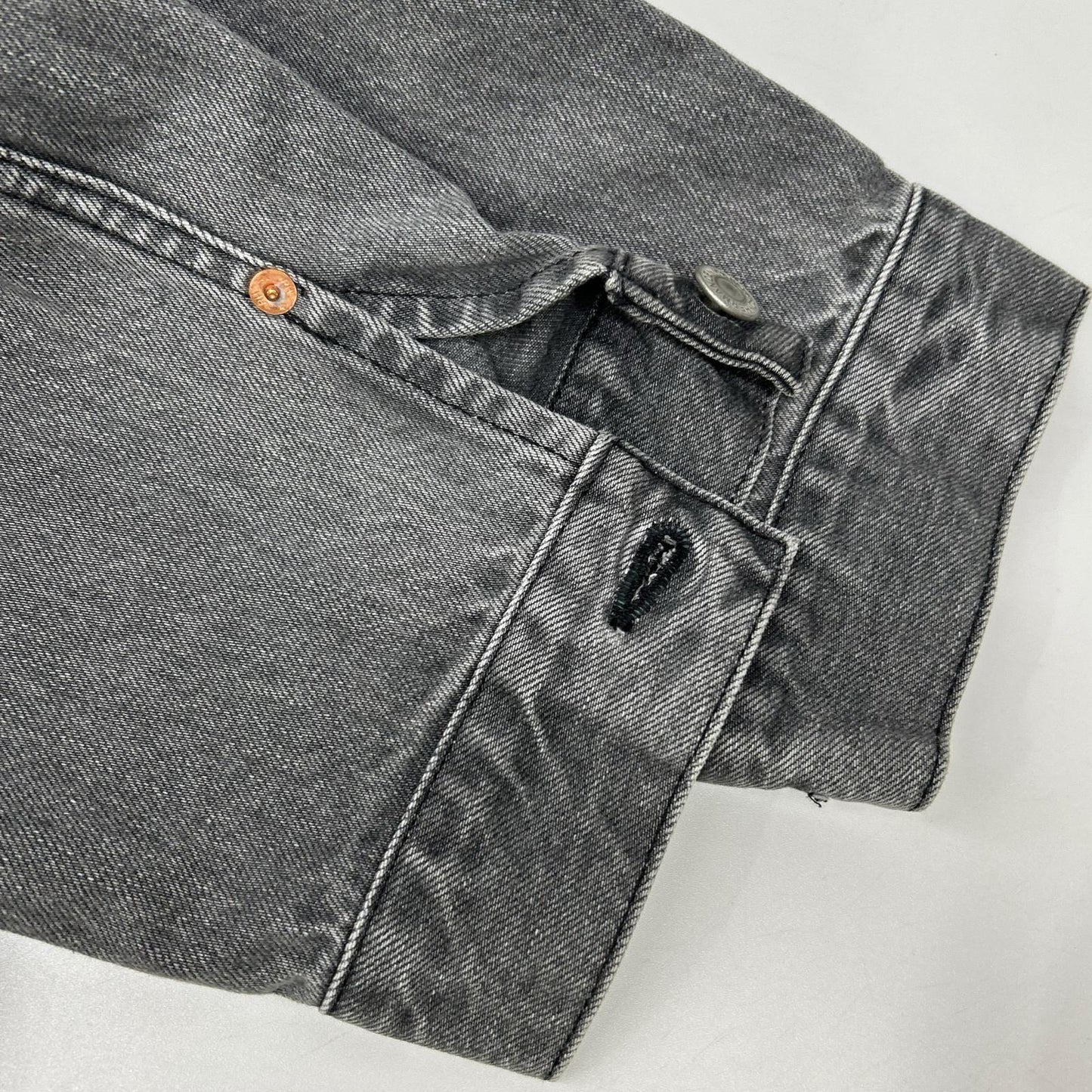 Ron Herman 25SS Faded Black Denim Jacket Size XL