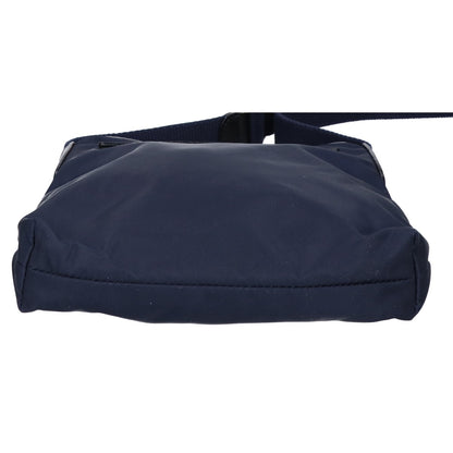 Felisi Nylon Leather Mini Sacoche Bag Blue Size ONE SIZE