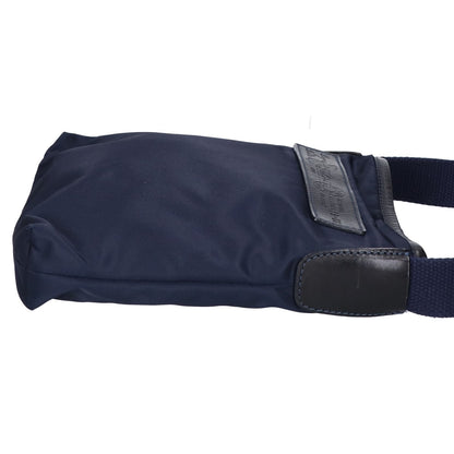 Felisi Nylon Leather Mini Sacoche Bag Blue Size ONE SIZE