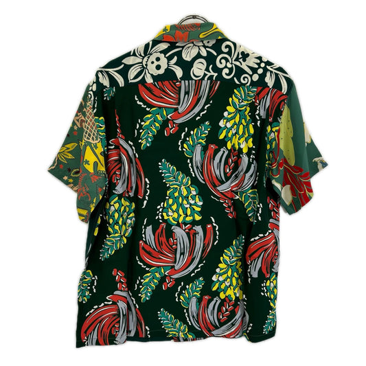 BEAMS x Toyo Enterprise Crazy Aloha Shirt Green Size M