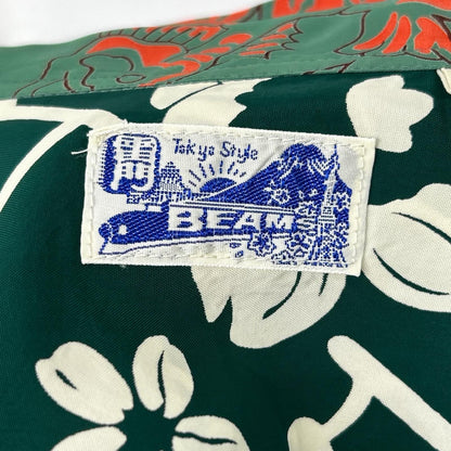 BEAMS x Toyo Enterprise Crazy Aloha Shirt Green Size M