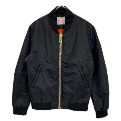Palm Angels Rayon MA-1 Bomber Jacket Black Size S