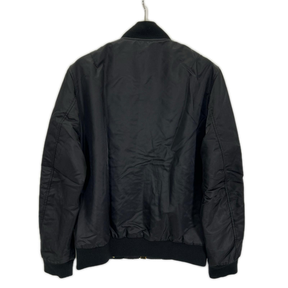 Palm Angels Rayon MA-1 Bomber Jacket Black Size S