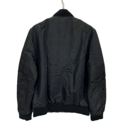 Palm Angels Rayon MA-1 Bomber Jacket Black Size S