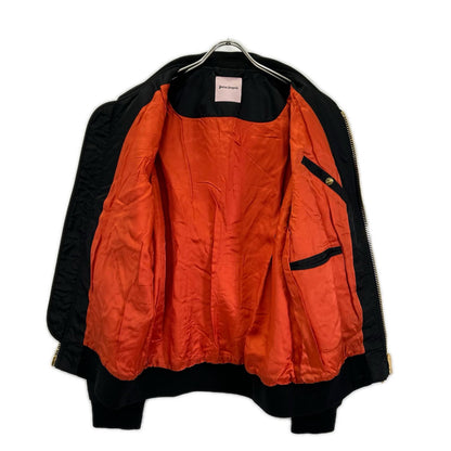 Palm Angels Rayon MA-1 Bomber Jacket Black Size S
