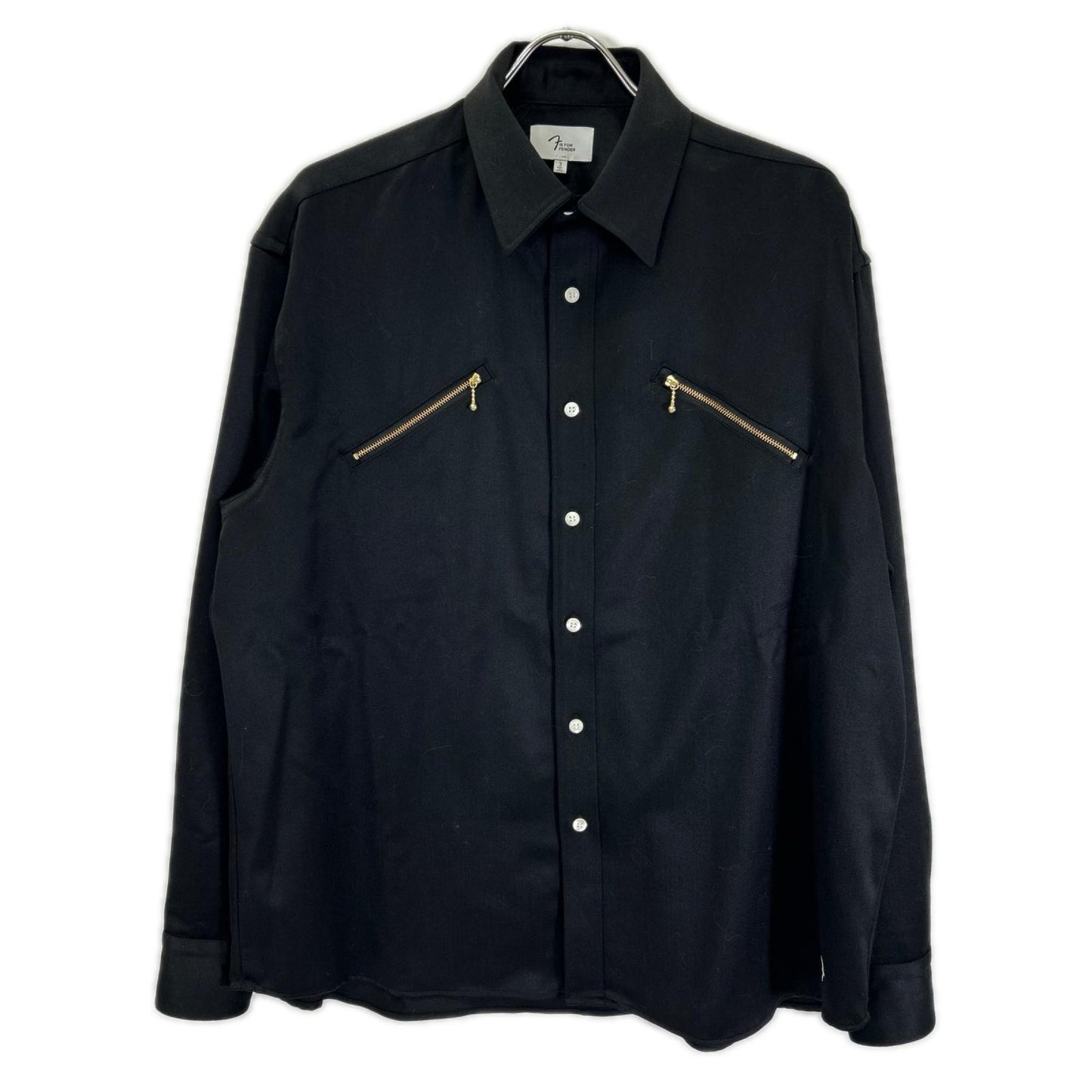 F IS FOR FENDER Telecaster® Zipper Wool Shirt Black Size 3