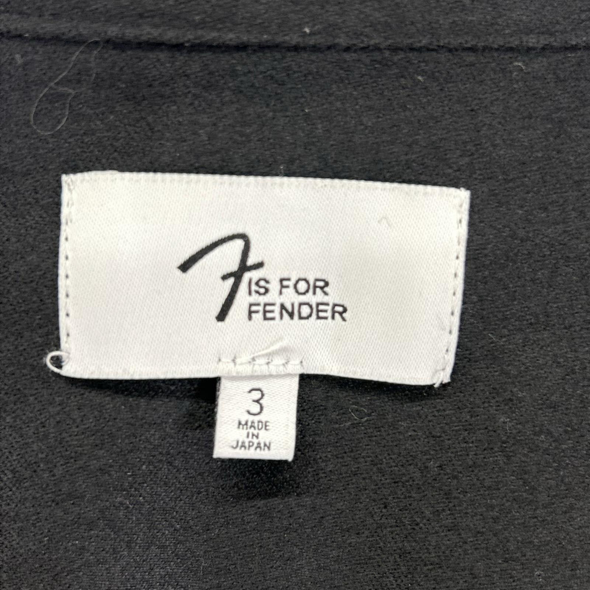 F IS FOR FENDER Telecaster® Zipper Wool Shirt Black Size 3