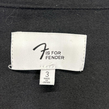 F IS FOR FENDER Telecaster® Zipper Wool Shirt Black Size 3