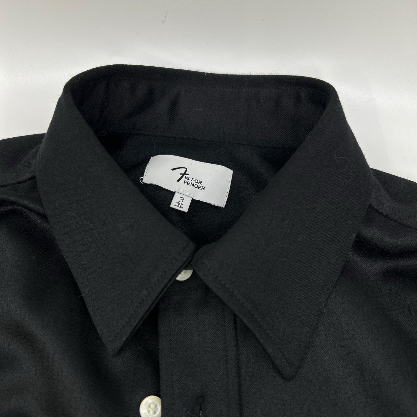 F IS FOR FENDER Telecaster® Zipper Wool Shirt Black Size 3