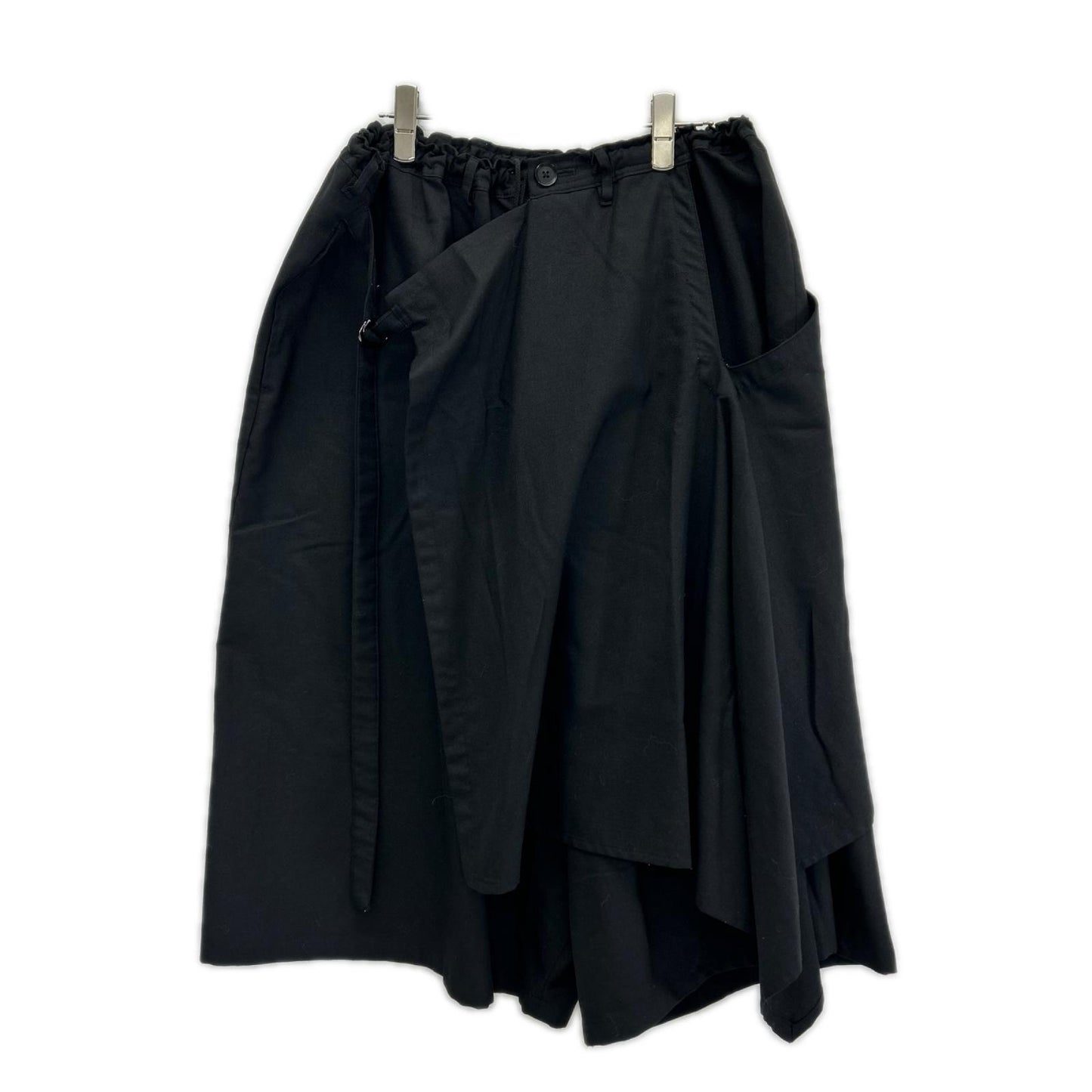 Ground Y Poly Wool Gabardine Wrap Pants Black Size 3