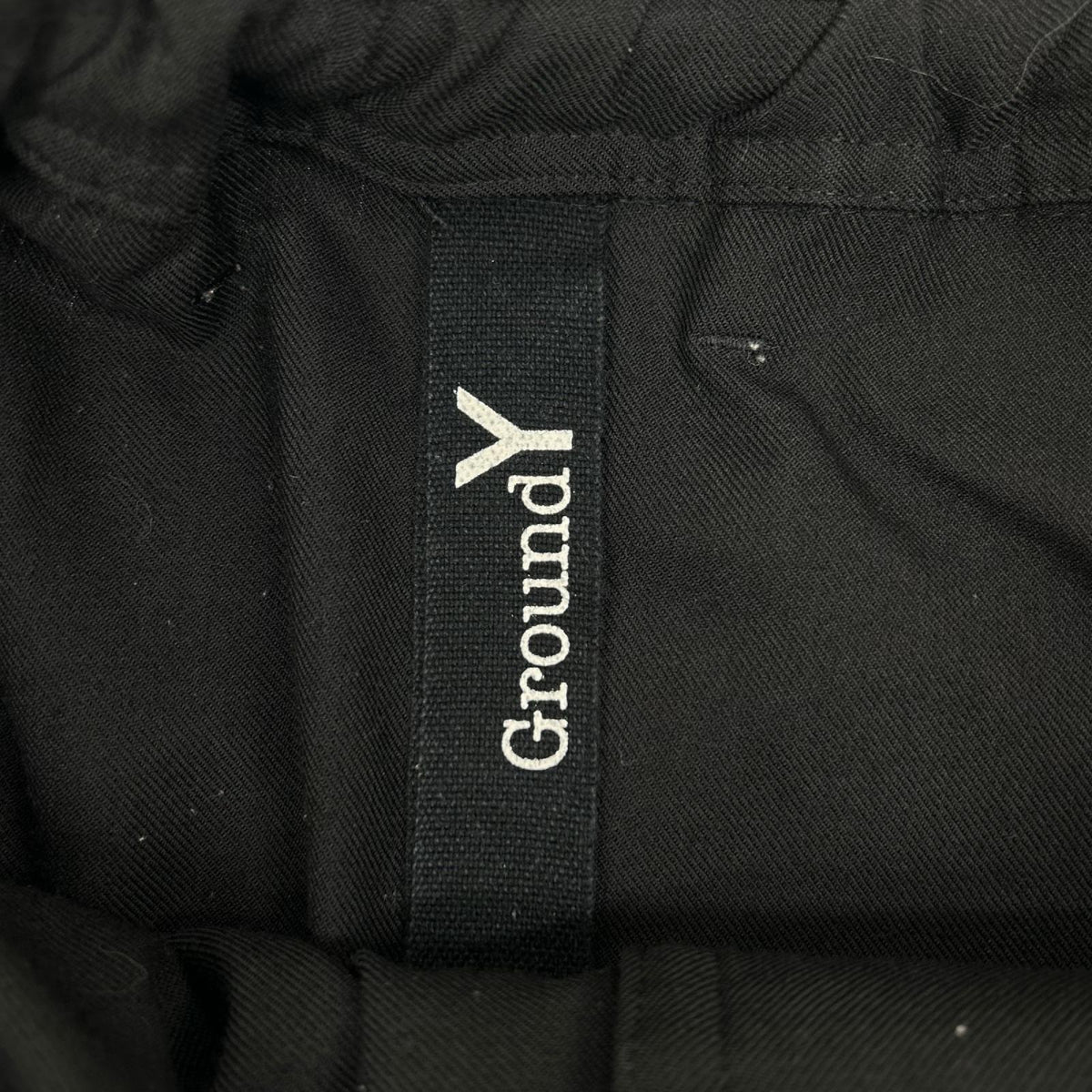 Ground Y Poly Wool Gabardine Wrap Pants Black Size 3