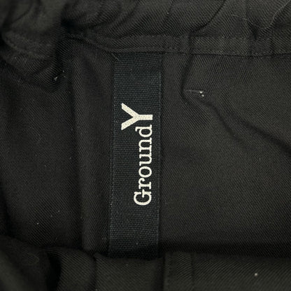 Ground Y Poly Wool Gabardine Wrap Pants Black Size 3