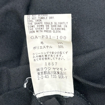 Ground Y Poly Wool Gabardine Wrap Pants Black Size 3