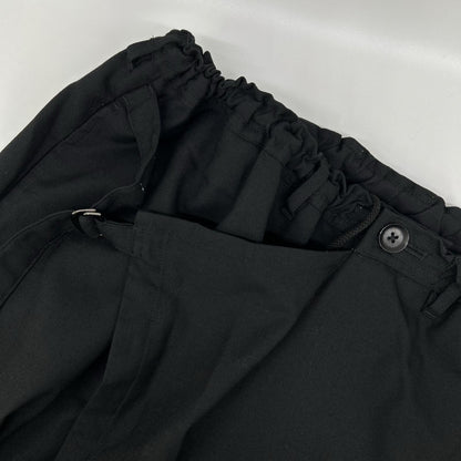 Ground Y Poly Wool Gabardine Wrap Pants Black Size 3