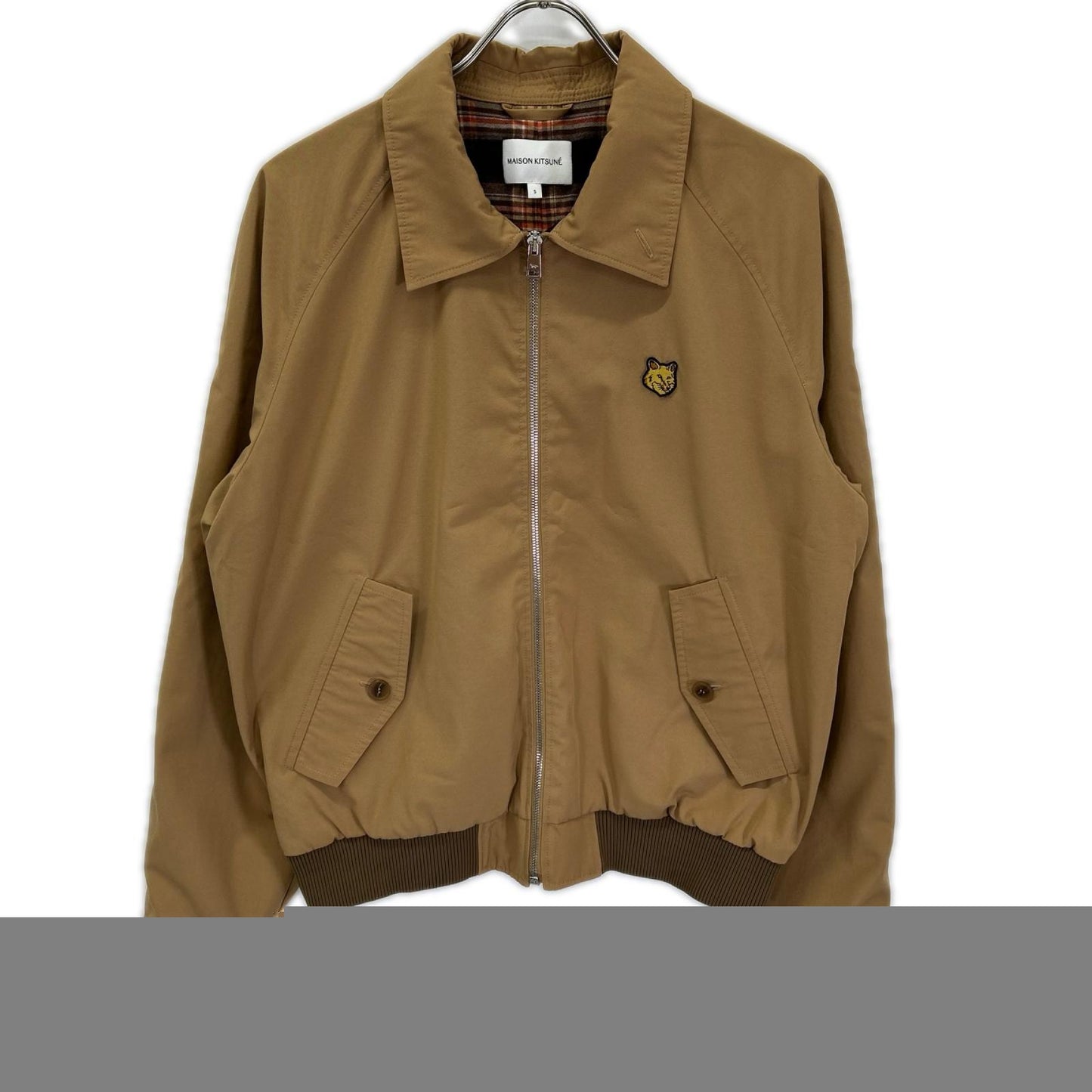 MAISON KITSUNE Bold Fox Polyester Jacket Beige Size S