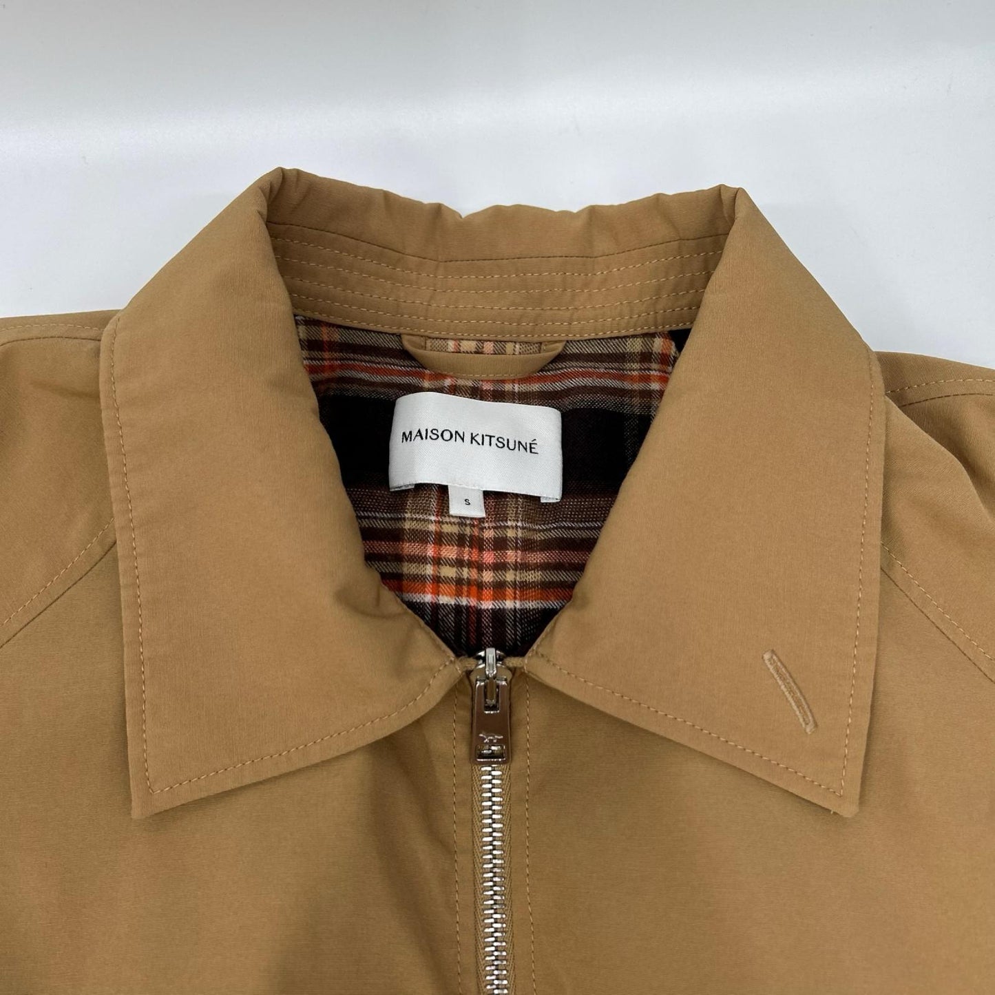 MAISON KITSUNE Bold Fox Polyester Jacket Beige Size S