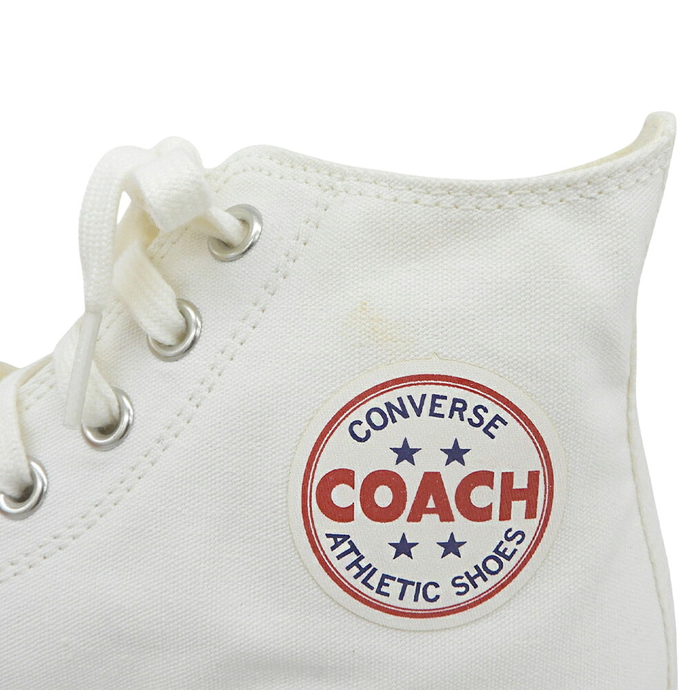 converse Addict COACH Canvas Hi Sneakers White Size 7.5(US)