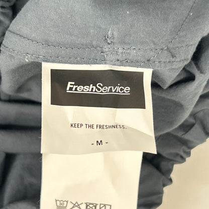 Fresh Service Gray Crisp Cotton Anorak S/S Shirt Size M