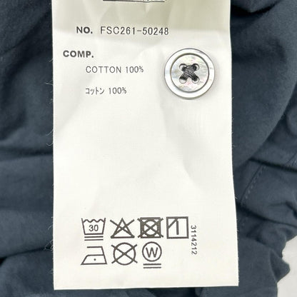 Fresh Service Gray Crisp Cotton Anorak S/S Shirt Size M
